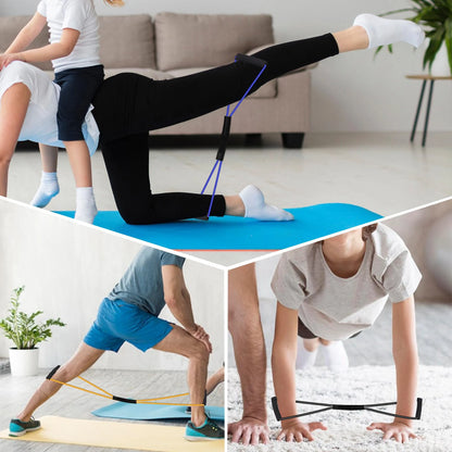 8-Shaped Boxing Tension Belt, Get Fit with Rubber Resistance Band, Men and Women's Outdoor Gym, Karate, Boxing,Yoga and Pilates