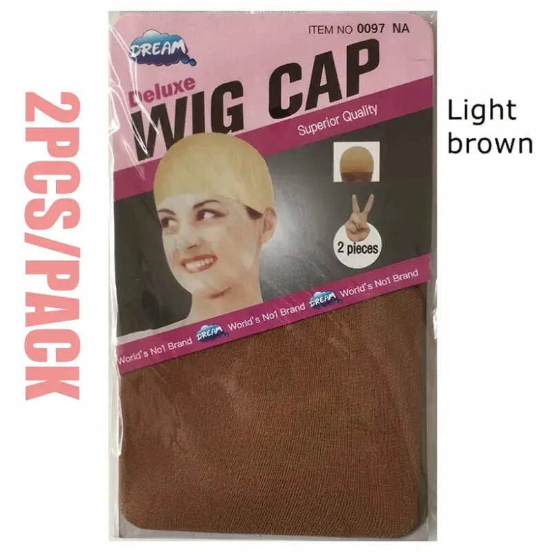 2 peças/cabelo barato nova meia boné para perucas net para perucas boné careca meia de náilon peruca boné elástico