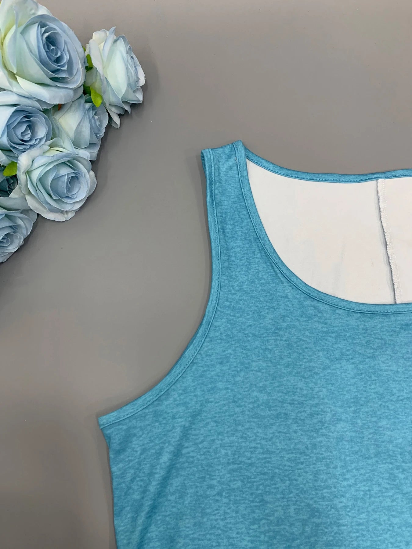 Vestido informal de talla grande con cuello redondo y degradado para mujer, ideal para salidas de verano. 