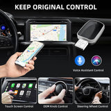 Wireless Carplay Adapter Android Auto 2-in-1 Smart Dongle 2025 5G WIFI For iPhone Android Phone For Volvo Benz MG Kia Chery VW
