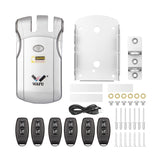 Wafu Door Lock 019 Remote Control Deadbolt Lock Electronic Keyless Tuya Bluetooth/Wifi Smart Lock 433Mhz Invisible Lock