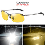 Fashion Half Frame Photochromic Sunglasses Men Women Classic Chamelon Polarized Sun Glasses Male Vintage Fishing Driving Shades