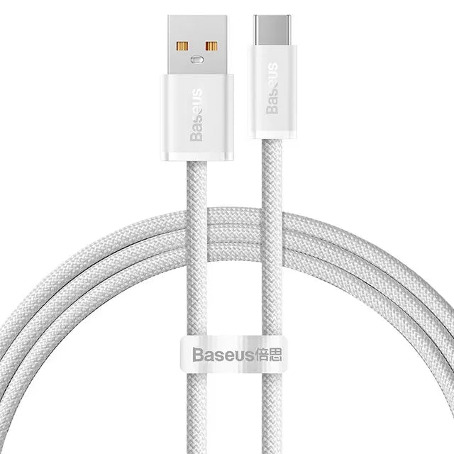 Cabo Baseus 100W USB A para USB C USB-C PD Cabo de carregamento rápido para cabo USBC Huawei Samsung Xiaomi Tipo-C