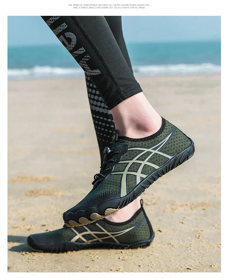 New Men's Hiking Sport Shoes Deep Squat Fitness Shoes Fishing Swimming Wading Shoes Surfing Diving Beach Five-Finger Shoes