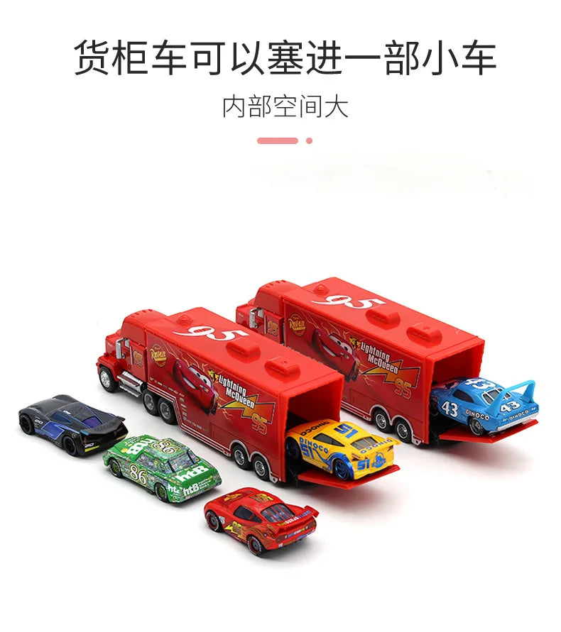 Disney Pixar Cars 3 Metal Diecast lightning McQueen Mater Champion Car Model Toy Gift Set Jackson Uncle Truck Boy Birthday Toys