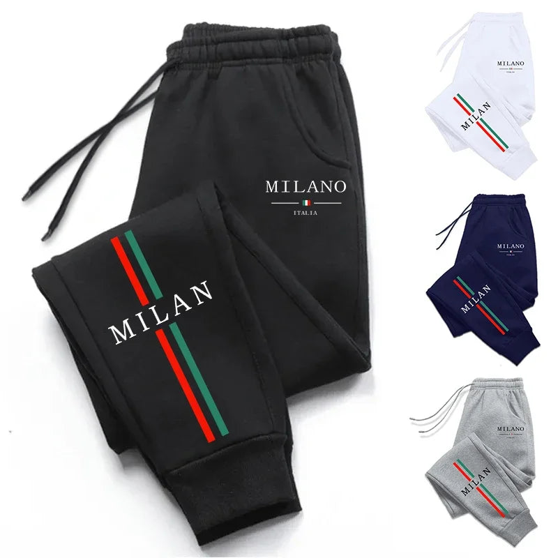 Mens Sweatpants Fashion City Print Versatile Gym Jogging Pants HotSales Soft Sports Casual Trousers High Quality Trend Man Pants