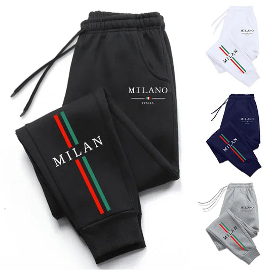 Men's Sweatpants Fashion City Print Versatile Gym Jogging Pants HotSales Soft Sports Casual Trousers High Quality Trend Man Pants