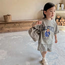 2pcs Summer Baby Clothes Set Children Boy Girl Cartoon Bear T-shirts and Shorts Suit Kid Casual Top Bottom Outfits Tracksuits