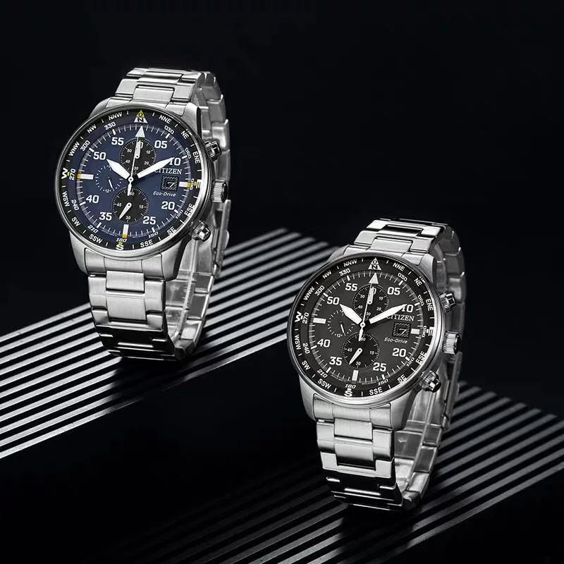 Citizen Fashion Men Stainless Steel Watch Luxury Calendar Quartz Wrist Watch Business Watches for Man Clock Montre Homme