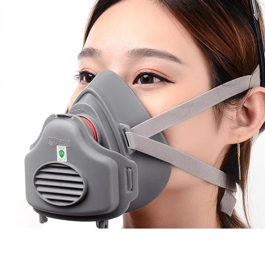 Nuevo 3700 tipo pintura Industrial mascarilla para fumigación filtro de seguridad de trabajo a prueba de polvo máscara de Gas de cara completa protección de formaldehído