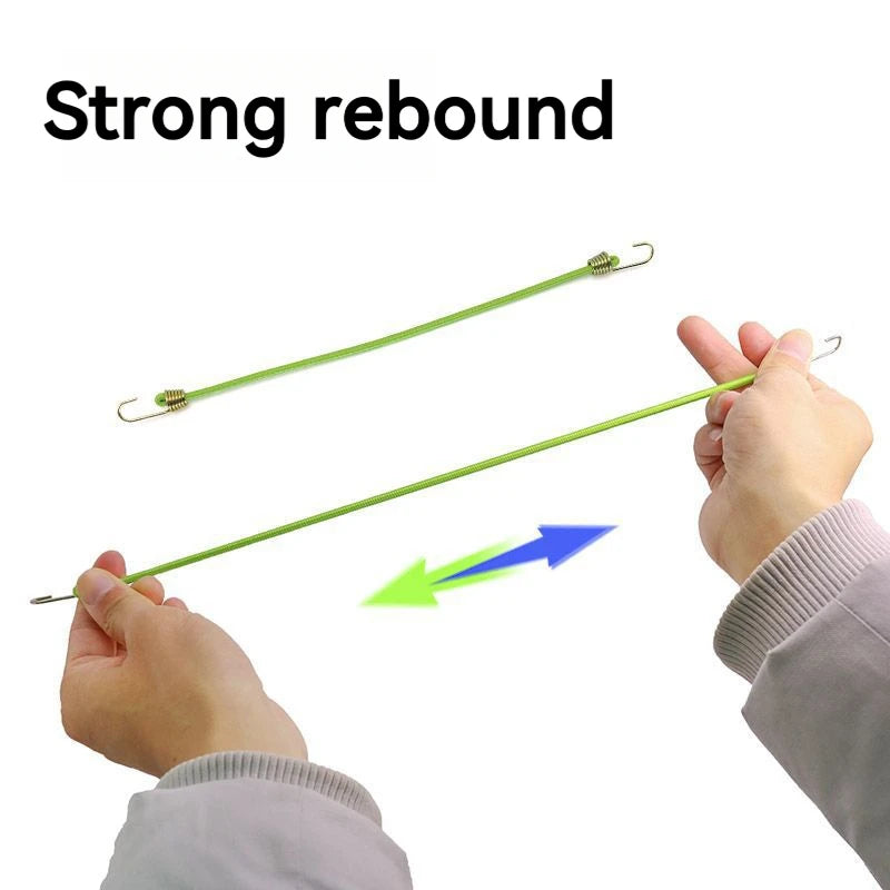 5/10PCS Elastic Luggage Strap with Fixed Socket Small Hook 4mm Latex Mini Rope for Camping Fixed Elastic Cord Accessory