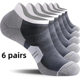 3/6 pairs of breathable and non slip invisible boat socks for men and women, ankle running socks, outdoor fitness socks