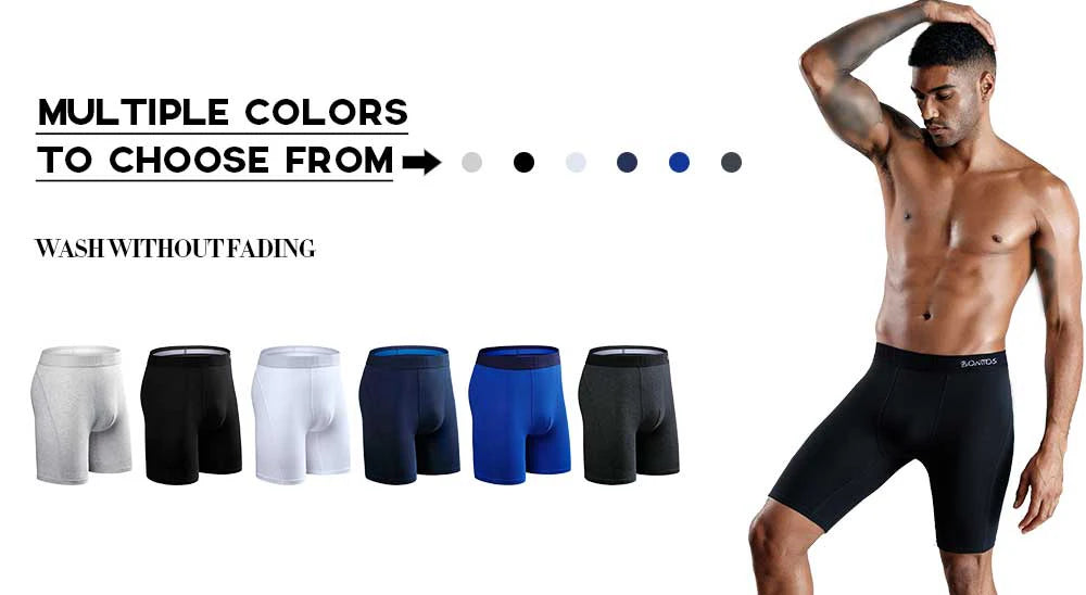 long Men's panties Sports Leggings boxershorts mens polyester underwear man boxers shorts Quick-drying boxer for men underpants