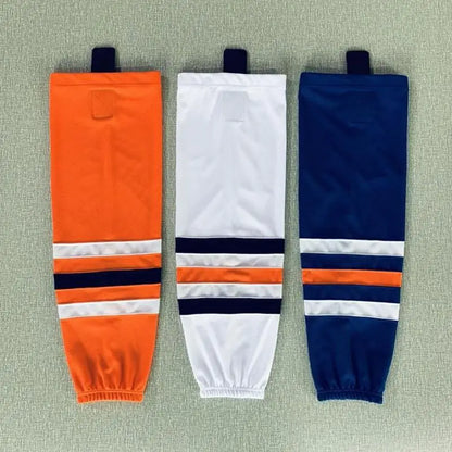 1 Pair Multiple Colors Knit Ice Hockey Socks 100% Polyester Team Training Socks Practice Socks Hockey Equipment Sports Sock