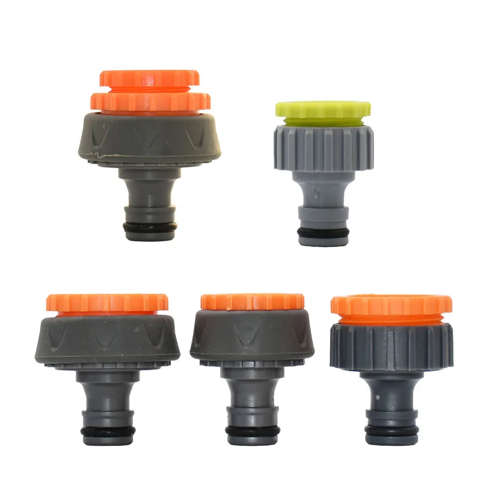 Conector rápido para manguera de jardín, acoplador de tubería de 1/2, 3/4 y 1 pulgada, conector de agua de parada, junta de reparación de 16/20/32 mm, accesorio para sistema de riego