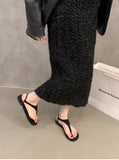 Summer Clip Toe Women Gladiator Sandals Casual Beach Vacation Shoes Ladies Elegant Dress Flats Sandalias
