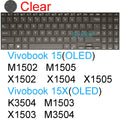 Keyboard Cover for ASUS Vivobook 15 Pro 15X OLED GO S S15 N6506 S5507 S5506 M5506 X1505 M1505 K3504 Silicone Protector Skin Case