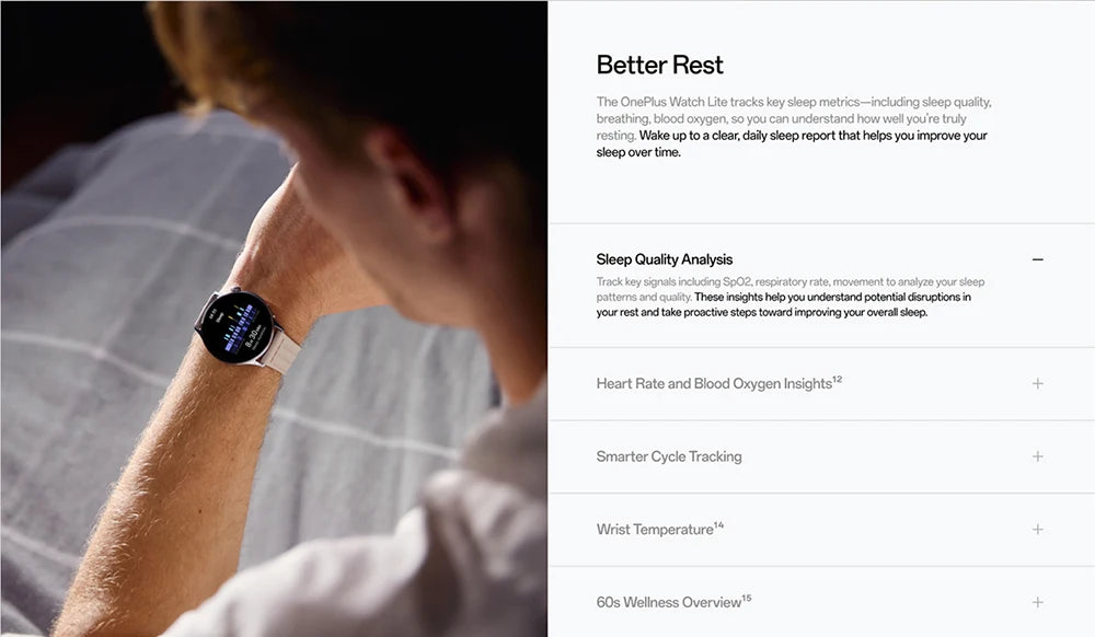 OnePlus Watch Lite SmartWatch (Versão Global), Tela de 1,46 polegadas, 59g, 10 dias de bateria confiável, Monitoramento de frequência cardíaca e oxigenação sanguínea.