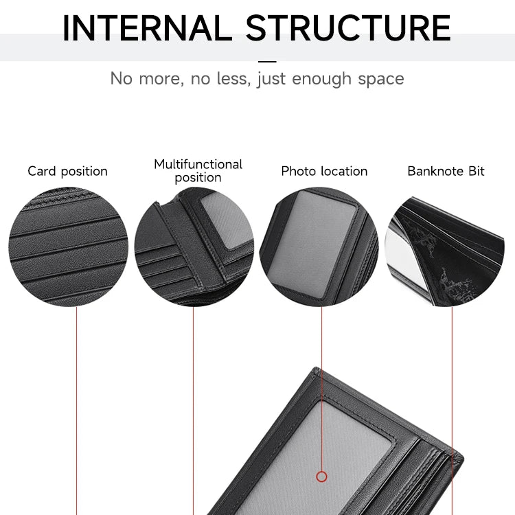 Septwolves Genuine Leather Wallets For Men Original Leather Wallet Man Cowhide Wolf Pattern With Brand Box Father Lover Gift