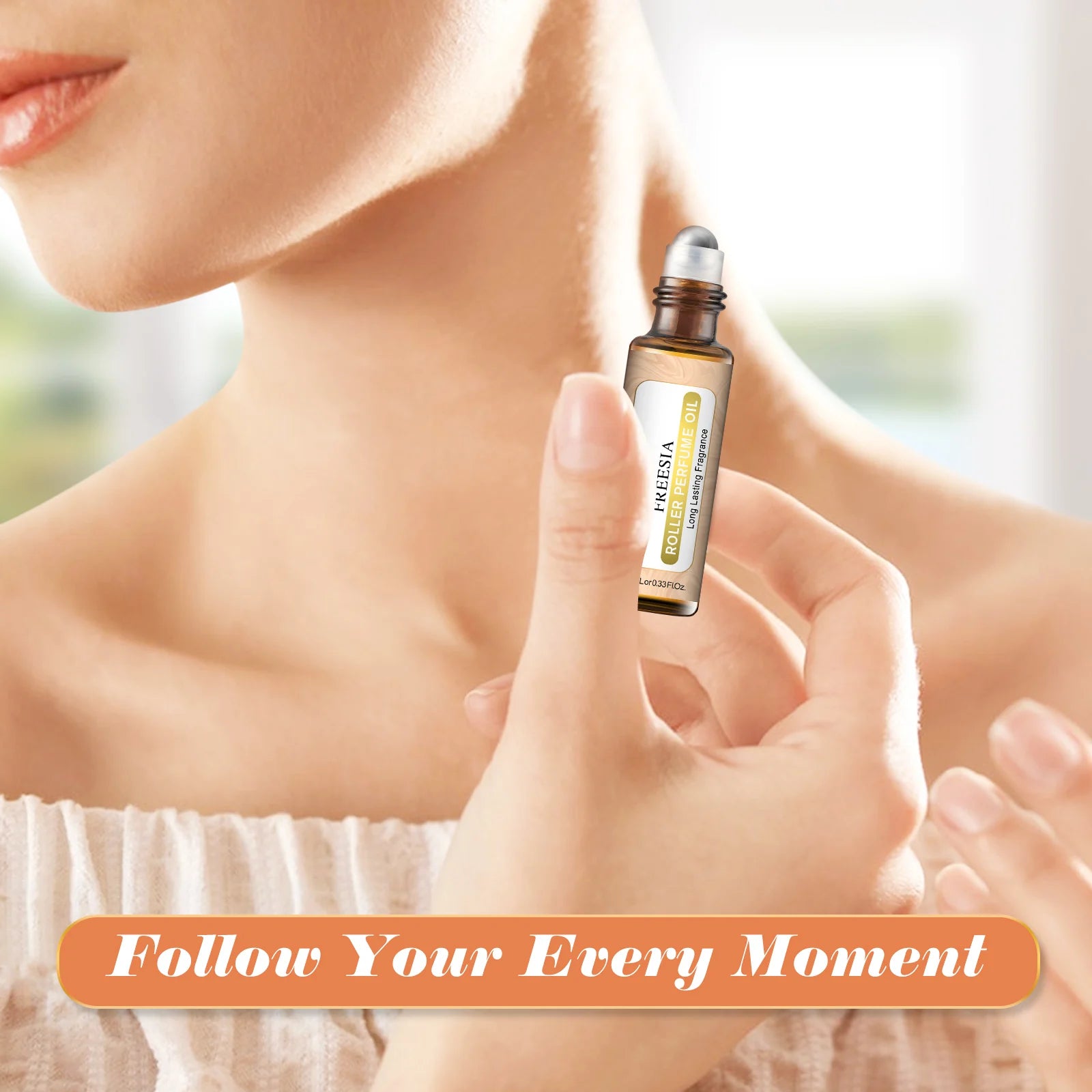 EUQEE 10ML Angel Coconut Vanilla Good Girl Roller Fragrance Oils For Women Easy Carry, Long Lasting Aromatherapy Body Fragrance