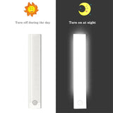 PIR Motion Sensor LED Under Cabinet Lamp Dimmable Rechargeable Night Light Stairs Closet Room Aisle Tube Bar Detector Bulb