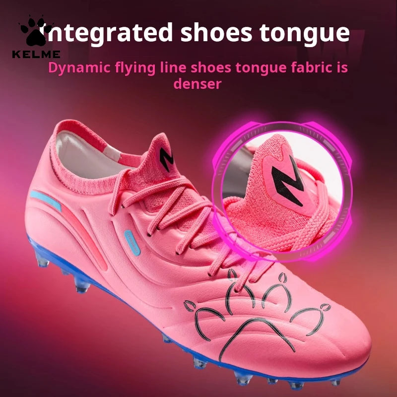 Kelme Men's Soccer Shoes Mg Professional  Football Shoes Artificial Grass Training Adult Short Spikes Cushioning Football Boots