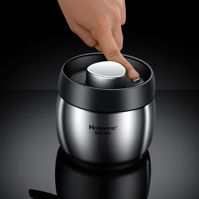 Vacuum sealed tank Coffee bean storage tank Household 304 stainless steel food storage Jars moisture-proof sealed container