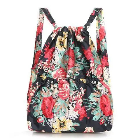 Nylon Bundle Pocket Backpack Women's Outdoor Sports Bag Mommy Large Capacity Backpack