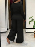 2 Piece Women Sets 2026 New Arrival Plus Size Spring Autumn Matching Sets Black Two Pieces Sets Top Pants Suits Outfits Clothing