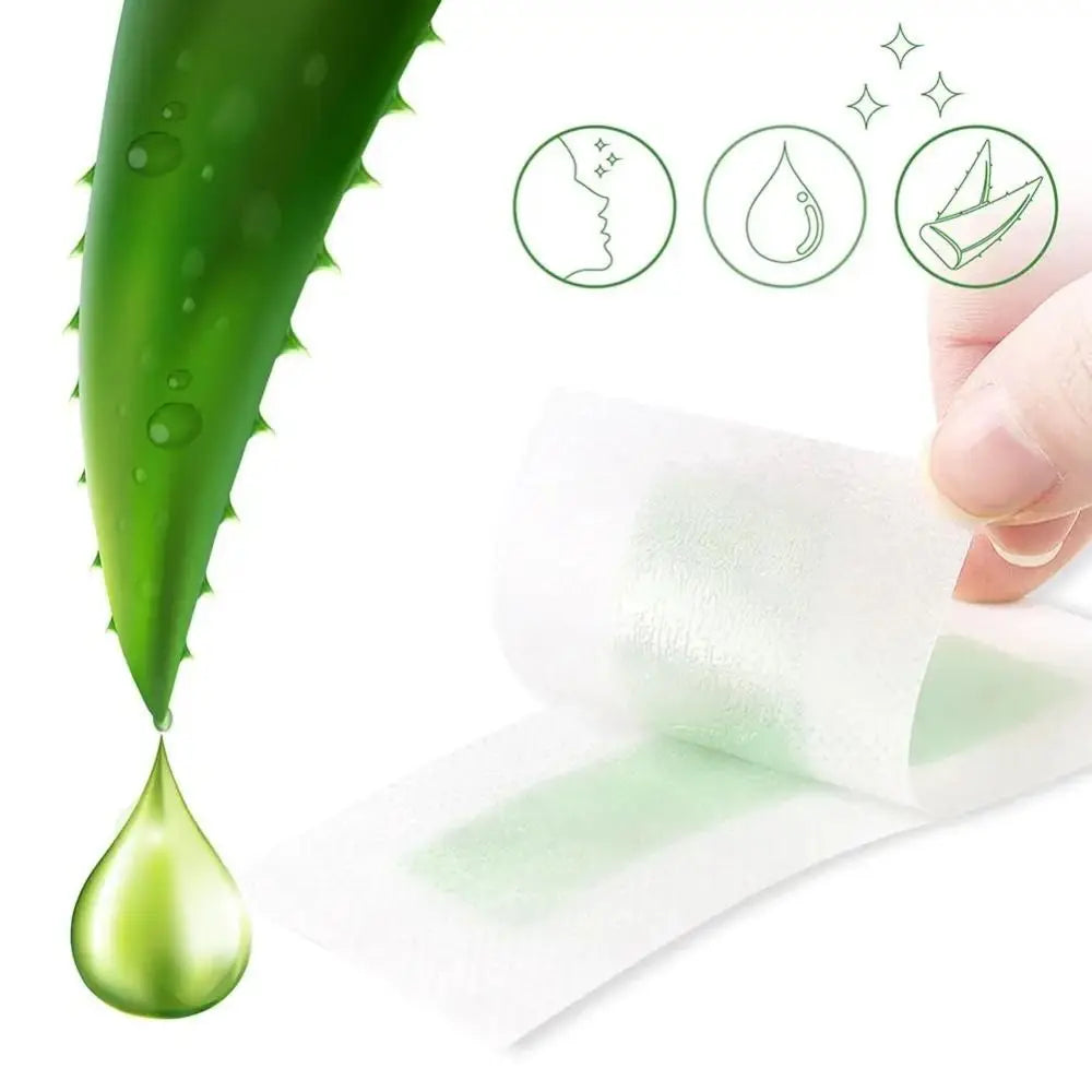 Professional Hair Removal Wax Strips for Summer Depilation Double Sided Cold Wax Paper for Leg Body Face Useful