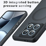 Case for Xiaomi 15T 14T Pro Poco F6 Pro New Matte Transparent Magnetic Wireless Charge Shockproof Funda For Magsafe Cover