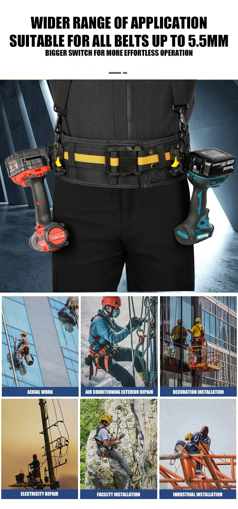 Portable Power Tools Quick Hanging Hooks Power Tool Quick Release Drill Portable Storage Self-Locking Hooks