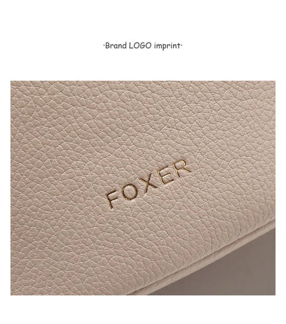 FOXER Brand Chic Mini Cellphone Bag Women's Shoulder Bag PU Leather Fashion Girl's Travel Small Crossbody Bag Purse