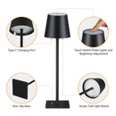 LED Table Lamps 3Levels Dimmable Wireless Led Desk Lamp Touch Bedside Creative Ambient Light USB Rechargeable Bar Outdoor Decor