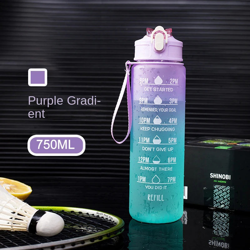 1 Liter Water Bottle Motivational Sport Water Bottle Leakproof Drinking Bottles Outdoor Travel Gym Fitness Jugs For Kitchen