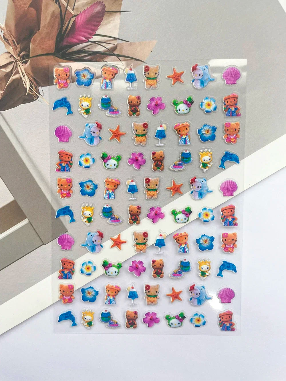 Super Mini Phone Leopard Print Luggage Tags Nail Art Diy Loptop Phone Shell Water Bottle Waterproof Stickers