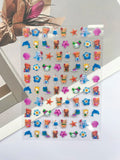 Super Mini Phone Leopard Print Luggage Tags Nail Art Diy Loptop Phone Shell Water Bottle Waterproof Stickers