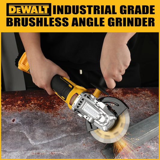 DEWALT DCG405 Angle Grinder 18V Brushless Motor Cordless Cutting Machine 125mm Rechargeable Handheld Polishing Machine Router