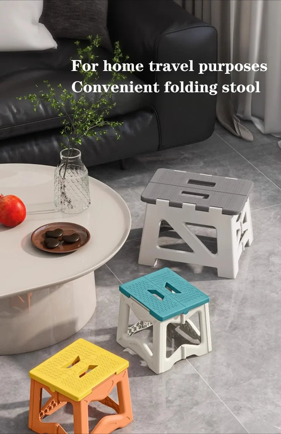 Folding Stool Household Lightweight Leisure Fishing Stool Children Utility Small Bench Outdoors Portable Non-Slip Plastic Chair