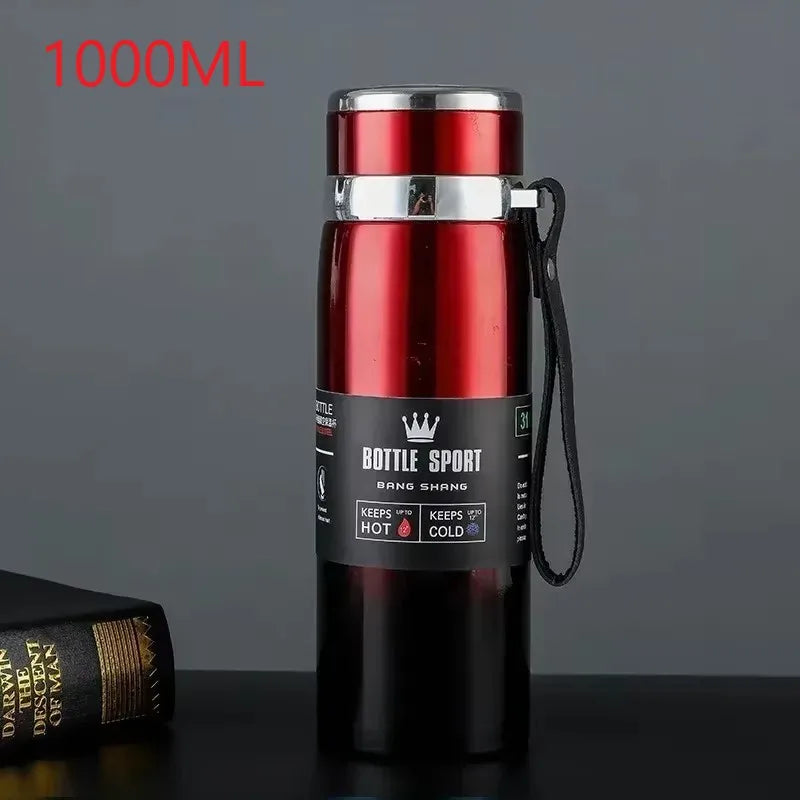 1L Thermal Water Bottle Keep Cold and Hot Water Bottle Thermos for Coffee Tea Vacuum Flasks Stainless Steel Thermos Bottle