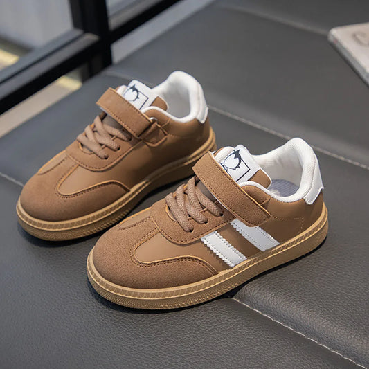 Zapatillas de suela blanda antideslizantes para niños, estilo coreano, tendencia de moda, zapatillas deportivas para niños, otoño 