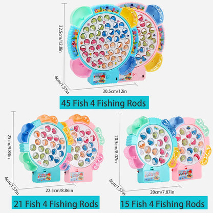 Fishing Toys, Hook Electric Spin With Music, Size Models Optional, Blue And Pink, Toys And Gifts For Kids, Cute Stickers, Practi
