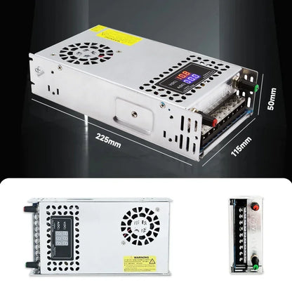 Conversor AC para DC ajustável 0-72V 0-40A 480 a 600W fonte de alimentação de comutação para luz de tira LED, CCTV, impressora 3D, computador de laboratório