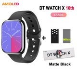 DT Watch 10 Smartwatch DT Watch X AMOLED 46mm Screen Video Play Local Music 4GB NFC ChatGPT Compass Smartwatch For Apple Android