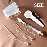 Bird medication feeding kit in a box, 10 feeding tubes, 5 syringes, 5 small spoons, 1 large spoon, measuring cup, and box