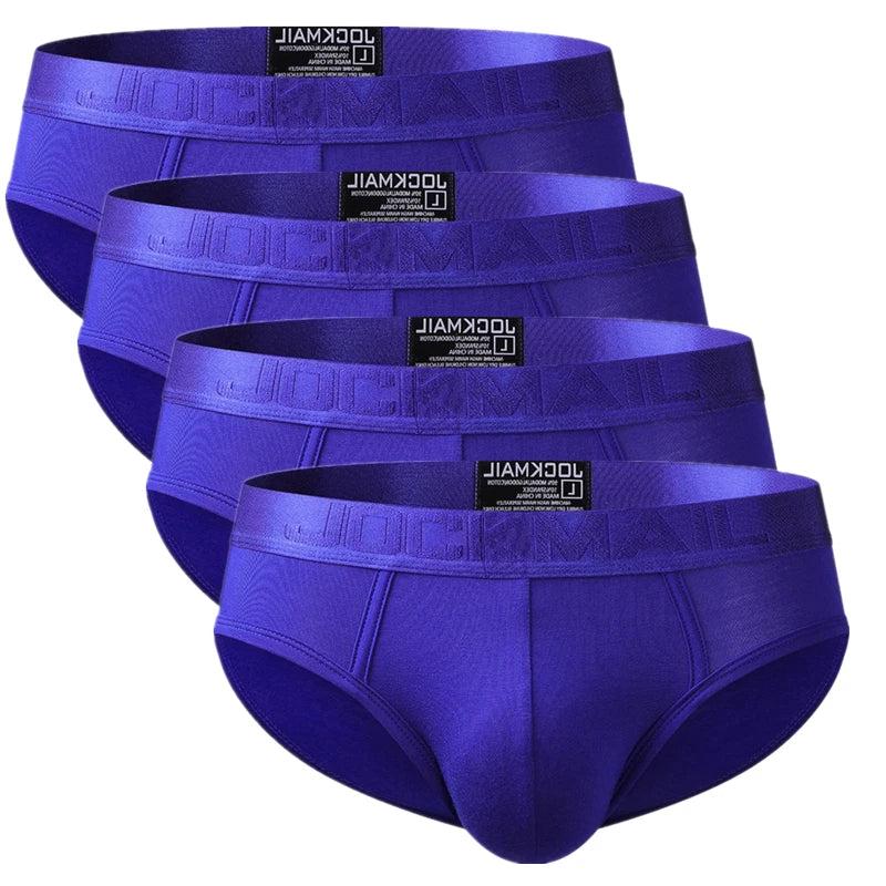 4 unids/lote Calzoncillos para Hombre, Bikini, ropa interior para Hombre, Calzoncillos para Hombre, Calzoncillos para Hombre, Cuecas, Calzoncillos transpirables de bambú JM358