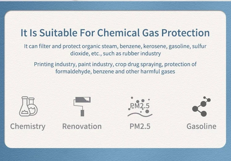 7502 Respirator Mask Protective Industry Painting Spray Dust Gas With 501 5N11 6001CN Chemcial Half Face