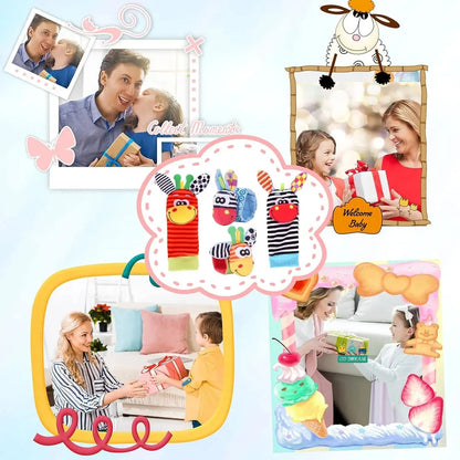 Baby Toys 0 6 12 Months Cute Stuffed Animals Baby Rattle Socks Wrist Baby Rattles Newborn Toys Make Sounds Games For Babies