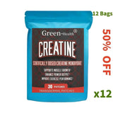 30 Patches Creatine Monohydrate Transdermal Patches Support Lean Muscle Growth, Recovery & Performance