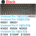 Keyboard Cover for ASUS Vivobook 15 Pro 15X OLED GO S S15 N6506 S5507 S5506 M5506 X1505 M1505 K3504 Silicone Protector Skin Case
